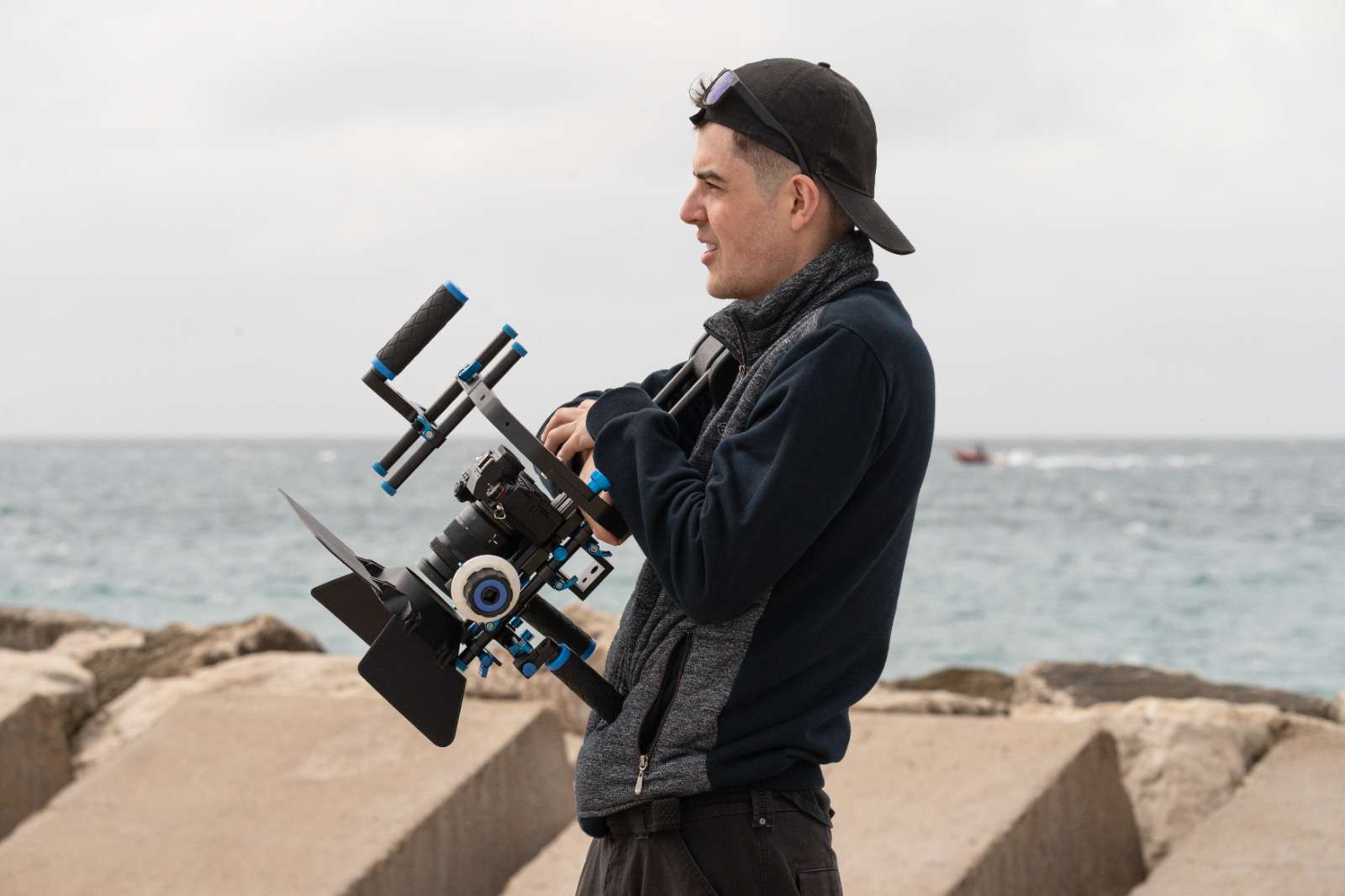 Luca Vidéaste en tournage